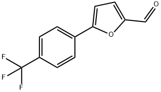 5-[4-(三氟甲基)苯基]呋喃-2-甲醛 结构式