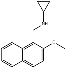 N-((2-METHOXY-1-NAPHTHYL)METHYL)CYCLOPROPANAMINE 结构式