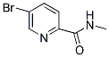 5-BROMO-PYRIDINE-2-CARBOXYLIC ACID METHYLAMIDE 结构式