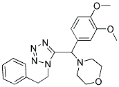 4-((3,4-DIMETHOXYPHENYL)(1-PHENETHYL-1H-TETRAZOL-5-YL)METHYL)MORPHOLINE 结构式