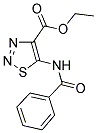 ETHYL 5-(BENZOYLAMINO)-1,2,3-THIADIAZOLE-4-CARBOXYLATE 结构式