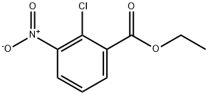 2-氯-3-硝基苯甲酸乙酯 结构式