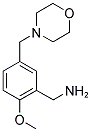 [2-METHOXY-5-(MORPHOLIN-4-YLMETHYL)BENZYL]AMINE 结构式