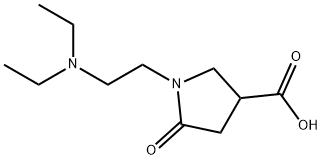 1-(2-DIETHYLAMINO-ETHYL)-5-OXO-PYRROLIDINE-3-CARBOXYLIC ACID 结构式