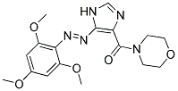 4-({5-[(E)-(2,4,6-TRIMETHOXYPHENYL)DIAZENYL]-1H-IMIDAZOL-4-YL}CARBONYL)MORPHOLINE 结构式