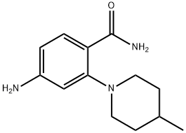 4-AMINO-2-(4-METHYL-PIPERIDIN-1-YL)-BENZAMIDE 结构式