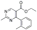 Ethyl-2-methyl-4-(2-methylphenyl)-pyrimidine-5-carboxylate 结构式
