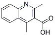 2,4-DIMETHYLQUINOLINE-3-CARBOXYLIC ACID 结构式