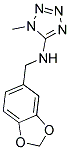 N-(1,3-BENZODIOXOL-5-YLMETHYL)-1-METHYL-1H-TETRAZOL-5-AMINE 结构式