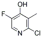 2-CHLORO-5-FLUORO-4-HYDROXY-3-PICOLINE 结构式