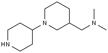 1-([1,4'-双哌啶]-3-基)-N,N-二甲基甲胺 结构式