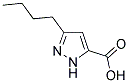 5-丁基-1H-吡唑-3-羧酸 结构式