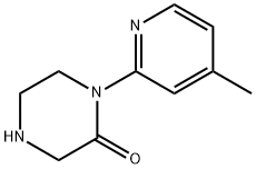 1-(4-METHYL-PYRIDIN-2-YL)-PIPERAZIN-2-ONE 结构式
