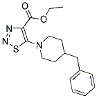 ETHYL 5-(4-BENZYLPIPERIDIN-1-YL)-1,2,3-THIADIAZOLE-4-CARBOXYLATE 结构式