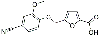 5-[(4-CYANO-2-METHOXYPHENOXY)METHYL]-2-FUROIC ACID 结构式