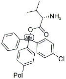 H-VAL-2-CHLOROTRITYL RESIN 结构式