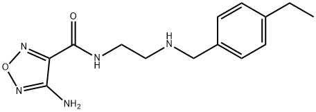 4-Amino-N-(2-((4-ethylbenzyl)amino)ethyl)-1,2,5-oxadiazole-3-carboxamide 结构式
