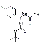 (S)-3-TERT-BUTOXYCARBONYLAMINO-3-(4-ETHYL-PHENYL)-PROPIONIC ACID 结构式