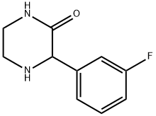 3-(3-氟苯)哌嗪-2-酮 结构式