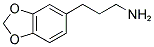 3-Benzo[1,3]dioxol-5-yl-propylamine 结构式