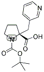 BOC-(R)-ALPHA-(3-PYRIDINYLMETHYL)-PROLINE 结构式