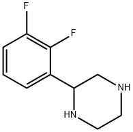 2-(2,3-DIFLUORO-PHENYL)-PIPERAZINE 结构式