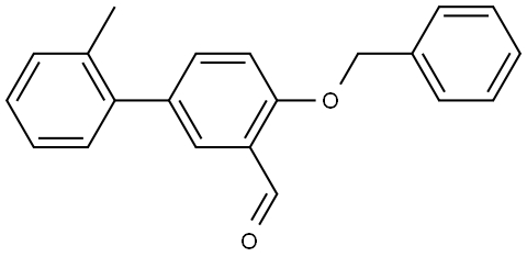 4-(苄氧基)-2'-甲基[1,1'-联苯]-3-甲醛 结构式