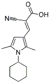 (2E)-2-CYANO-3-(1-CYCLOHEXYL-2,5-DIMETHYL-1H-PYRROL-3-YL)ACRYLIC ACID 结构式