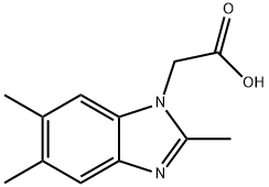 2-(2,5,6-三甲基-1H-苯并[D]咪唑-1-基)乙酸 结构式