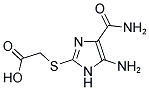 {[5-AMINO-4-(AMINOCARBONYL)-1H-IMIDAZOL-2-YL]THIO}ACETIC ACID 结构式