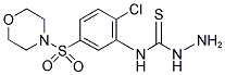 N-[2-CHLORO-5-(MORPHOLIN-4-YLSULFONYL)PHENYL]HYDRAZINECARBOTHIOAMIDE 结构式