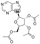 9-(2,3,5-三-O-乙酰基-BETA-D-呋喃核糖基)-9H-嘌呤 结构式