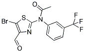 N-(5-BROMO-4-FORMYL-1,3-THIAZOL-2-YL)-N-[3-(TRIFLUOROMETHYL)PHENYL]ACETAMIDE 结构式