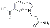 1-(2-CARBAMOYLETHYL)-6-INDOLECARBOXYLIC ACID 结构式