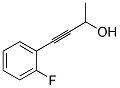 4-(2-FLUOROPHENYL)-3-BUTYN-2-OL 结构式