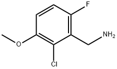 2-氯-6-氟-3-甲氧苄胺 结构式
