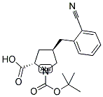 BOC-(R)-Γ-(2-CYANO-BENZYL)-L-PROLINE 结构式