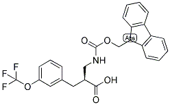 (S)-2-[(9H-FLUOREN-9-YLMETHOXYCARBONYLAMINO)-METHYL]-3-(3-TRIFLUOROMETHOXY-PHENYL)-PROPIONIC ACID 结构式