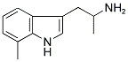 [1-甲基-2-(7-甲基-1H-吲哚-3-基)乙基]胺盐酸盐 结构式