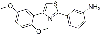 3-[4-(2,5-DIMETHOXY-PHENYL)-THIAZOL-2-YL]-PHENYLAMINE 结构式