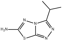 (3-异丙基-[1,2,4]三唑并[4,5-D][1,3,4]噻二唑-6-基)胺 结构式