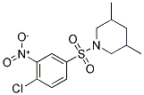 1-[(4-CHLORO-3-NITROPHENYL)SULFONYL]-3,5-DIMETHYLPIPERIDINE 结构式