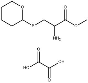 2-AMINO-3-(TETRAHYDRO-PYRAN-2-YLSULFANYL)-PROPIONIC ACID METHYL ESTER, OXALATE 结构式