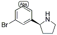 S-2-(3-溴苯基)四氢吡咯 结构式