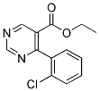 ETHYL-4-(2-CHLOROPHENYL) PYRIMIDINE-5-CARBOXYLATE 结构式