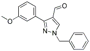 1-BENZYL-3-(3-METHOXYPHENYL)-1H-PYRAZOLE-4-CARBALDEHYDE 结构式