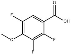 4-甲氧基-2,3,5-三氟苯甲酸 结构式