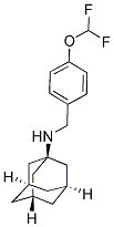 N-[4-(DIFLUOROMETHOXY)BENZYL]ADAMANTAN-1-AMINE 结构式