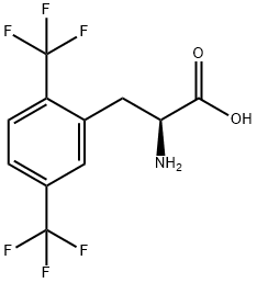 2,5-BIS(TRIFLUOROMETHYL)-DL-PHENYLALANINE 结构式