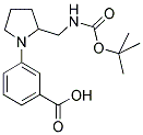 [1-(3-CARBOXY-PHENYL)-PYRROLIDIN-3-YLMETHYL]-CARBAMIC ACID TERT-BUTYL ESTER 结构式